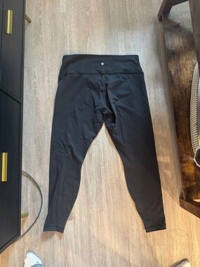 lululemon athletica Black Mid-Rise Stretch Leggings